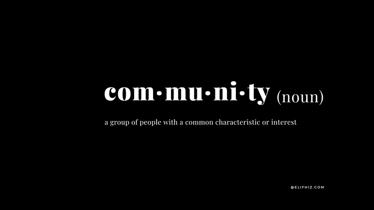 What does community mean?