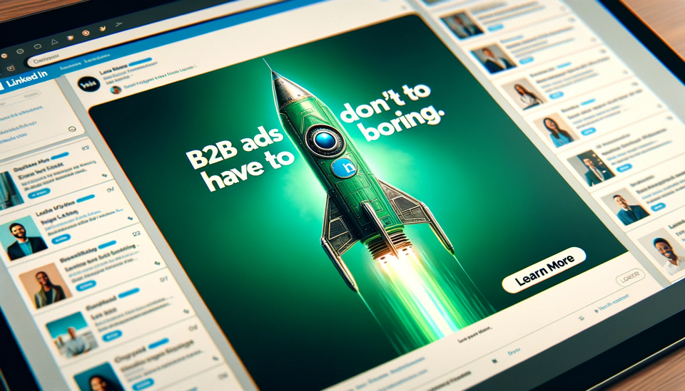 B2B Ads Don't Have to Be Boring - Elif Hiz - Image by Dall-E